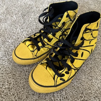 匡威 CONVERSE HI TOP KIDS 黄色 CTAS HI CYBER 黄色-全明星青少年尺寸 3 — 第 1/4 张图片