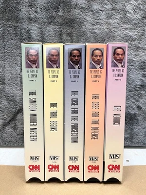 The People Vs. O.J. Simpson CNN Presents 5 Disc VHS SET Complete The Glove Juice - Image 1 of 4