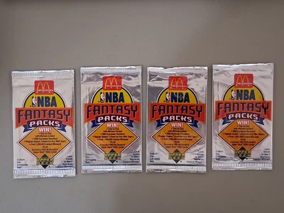 (4) sealed Fantasy Packs 1992-93 McDonald’s Upper Deck NBA Basketball Jordan - Image 1 of 2