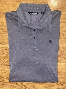 Travis Mathew Mens Gray Short Sleeve Polo Shirt Size XL - Picture 1 of 3