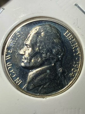 1964 DDR (Doubled Die Reverse) JEFFERSON NICKEL PROOF - Image 1 of 4