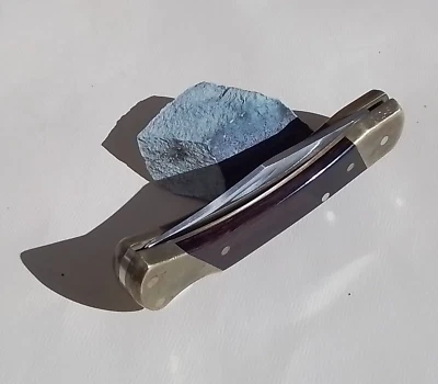 SCHRADE+ LB7 HUNTER Lockback Pocketknife 3.6" Saber CLIP Blade c1981-95 Ser# LTD - Image 1 of 4