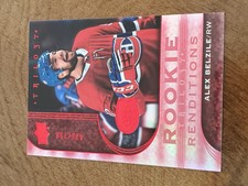 2020-21 Upper Deck Trilogy Renditions Red Alex Belzile #RR-4 Rookie 423/799