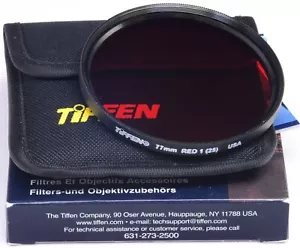 TIFFEN 77mm Red 1 (25) + Case + Guide - Boxed - - Picture 1 of 2