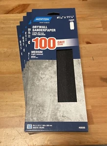 50 Sheets Norton 100 Grit Sand Paper 4-3/16 X 11-1/4 #68566 - Bild 1 von 5