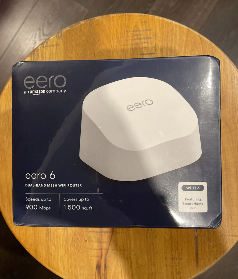 EERO 6 Dual-Band Mesh Wi-Fi 6 Router White N010111-