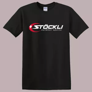 Stockli Outdoor Sports Men's Black T-Shirt Size S-5XL - Picture 1 of 1