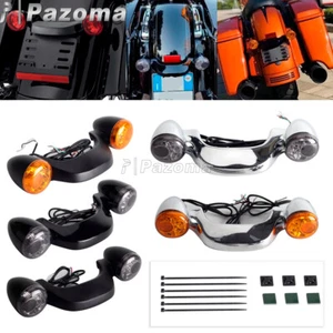 Barra de señal de giro trasera LED de bala de metal para Harley Street Glide Road Glide 2010-22 - Imagen 1 de 41