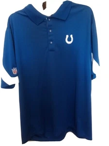Reebok NFL Indianapolis Colts Blau Shirt Ärmel Polo L Neu - Bild 1 von 4