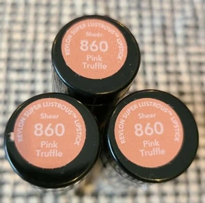 3x Rouge à lèvres Revlon Super Lustrous - Transparent - 860 rose truffe - Photo 1/1