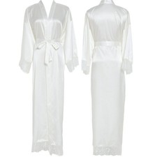 white satin robe uk