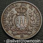 San Marino 5 Centesimi 1935 R. KM#12. Five Cents coin. Ostrich Feathers Towers H