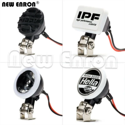 2LED Lights Headlights Spotlight Bracket For 1/10 AXIAL SCX10 90046 D90 TRX4 T6  - Image 1 of 4