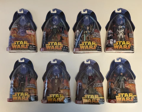 Star Wars ROTS Revenge of the Sith 8 Figure Lot 2 General Grievous, Yoda, More Cover