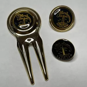 Vintage Turnberry Scotland Golf Course Golf Ball Marker Set F7 - Picture 1 of 5