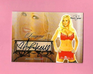 2013 BENCHWARMER JESSICA ROCKWELL AUTO CARD NRMT-MT