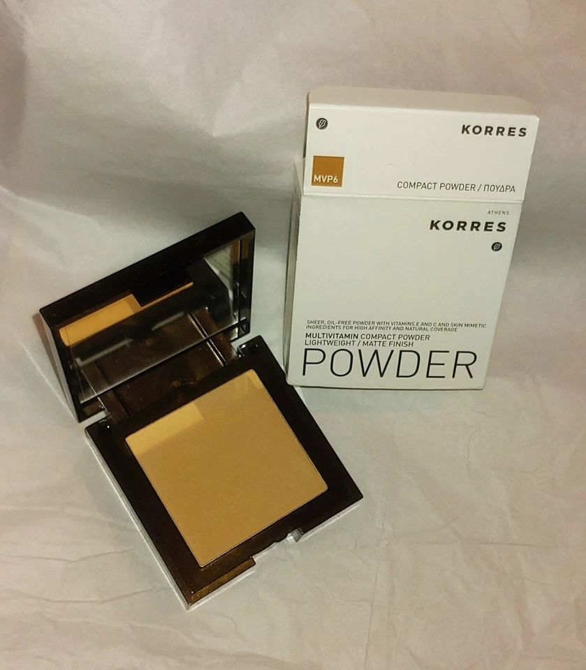KORRES * MULTIVITAMIN COMPACT POWDER LIGHTWEIGHT MATTE FINISH * MVP6 * NEW BOXED - Image 1 of 1