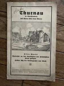 Original Vintage Travel Brochure Thurnau GERMANY Upper Franconia - Picture 1 of 3