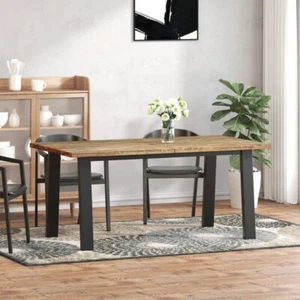 Dining Table, Solid Acacia Wood - Picture 1 of 6
