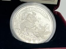 2014 5 Dollar fine silver coin bank note vignette - Saint George Slaying the Dra