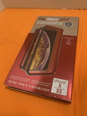 NUEVA FUNDA MAGNÉTICA DE CUERPO COMPLETO ProGlass 360 HD VIDRIO TEMPLADO IPHONE X / XS Foto 1 de 3
