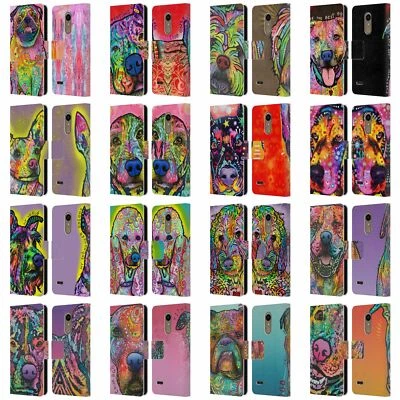 OFFICIAL DEAN RUSSO DOGS 3 LEATHER BOOK WALLET CASE COVER FOR LG PHONES 1 - Image 1 of 4