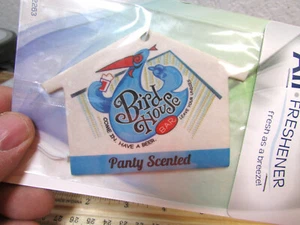 vintage Bird House Bar near Anchorage Alaska NOS Air Freshener Panty Scented - Picture 1 of 3