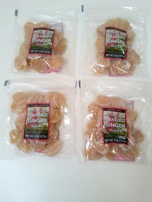 Paquete de 4 - Jengibre confitado cristalizado Trader Joe's 8 oz cada uno  Foto 1 de 4
