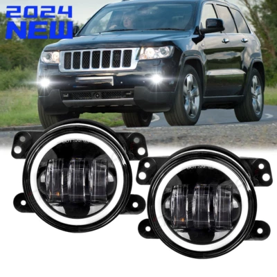 2Pcs LED Fog Lights For Jeep Grand Cherokee 2011~2013 Front Bumper Lamp - Image 1 of 4