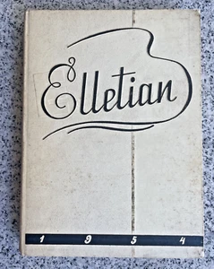 Vintage Yearbook Ellet High School 1954 Elletian Year Book Akron Public Ohio 50s - Picture 1 of 10