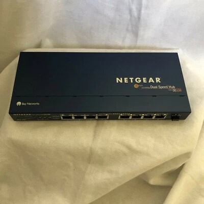 NetGear Dual Speed 10/100Mbps Fast Ethernet Hub 8-Port DS108 with AC Adapter - Image 1 of 4