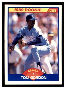 1989 Score #634 TOM GORDON RC Kansas City Royals ~F9BB