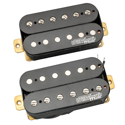 Wilkinson Classic Tone Black Ceramic Overwound Open Humbucker Guitar Pickups Set - image 1 of 4