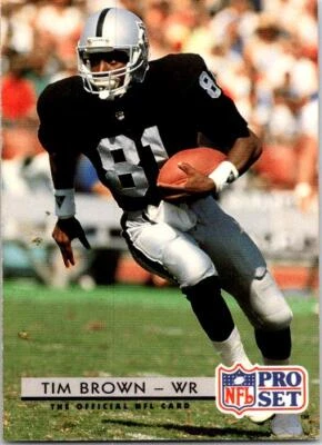 1992 Pro Set Tim Brown #210 Los Angeles Raiders - Image 1 of 2