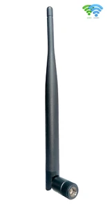 Antena WiFi 5dBi doble banda 2,4 y 5 GHz RP-SMA /90° plegable/20 cm p. ej. Router WLAN - Imagen 1 de 6