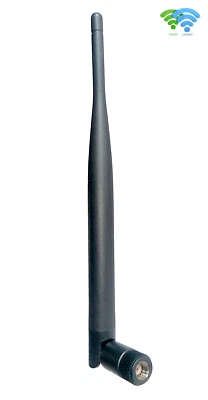 H-2 TECHNIK 2.4&5GHz dualband WiFi 5dBi Antenna RP-SMA /90° foldable/20cm e.g. WLAN Router