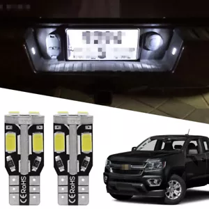 2x 6000K White 168 LED License Plate Light Bulb for Chevrolet Colorado 2015-2021 - Foto 1 di 11
