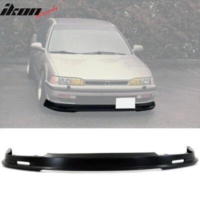 Fits 90-93 Honda Accord DX EX LX Mugen Style Unpainted Front Bumper Lip Spoiler - Image 1 of 4