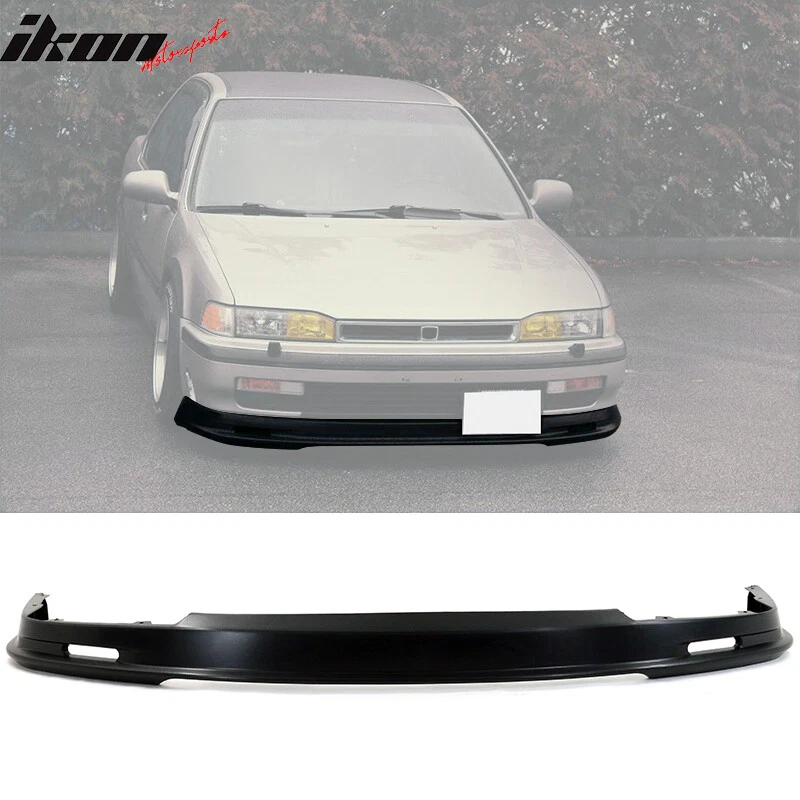 Fits 90-93 Honda Accord DX EX LX Mugen Style Unpainted Front Bumper Lip Spoiler - Изображение 1 из 4