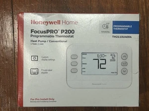 NEW Honeywell Home TH2110U4004 FocusPRO P200 1H/1C Programmable Thermostat - Picture 1 of 7