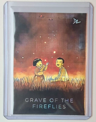 Grave Of The Fireflies Limited Artist Signed “Studio Ghibli” Refractor Card 1/1 - Image 1 of 2