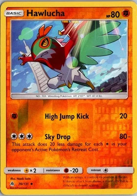Hawlucha Reverse Holo Uncommon SM - Forbidden Light 70/131 NM - Image 1 of 2