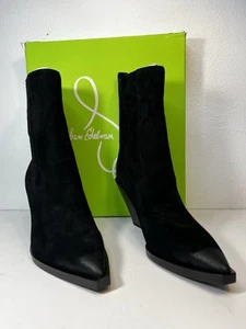 Sam Edelman Mandey Botines de Gamuza Negros Talla 7M Punta Botines NUEVO - Imagen 1 de 11