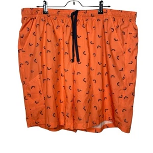 Field and Stream Gr. 2XL Allover Print Fischmuster Badehose orange vorne zum Binden - Bild 1 von 6