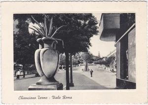 CHIANCIANO TERME - SIENA - VIALE ROMA - VIAGG. 1957 -18263- - Picture 1 of 1