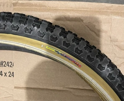 NOS Mitsuboshi Comp III 24x2.125 Skinwall Oldschool Bmx Reifen Cruiser Bmx MTB - Bild 1 von 4