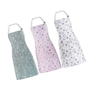 Schürze für Damen mit Taschen, 3 Stück wasserdichte Blumenschürze mit verstellbarer N... - Bild 1 von 7