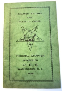 ORDEN DE LA ESTRELLA ORIENTAL 1928 - ESTATUTOS/REGLAS - LAVADO D.C. - FOLLETO - Imagen 1 de 8