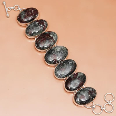 Eudialyte Gemstone Gift For Mother's Jewelry Bracelet 7-8'' - Image 1 of 4
