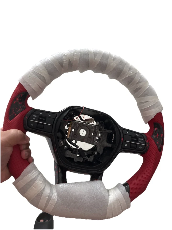 Volante de fibra de carbono para Honda Civic Accord 11ª Acura Integra 5ª generación Foto 1 de 2